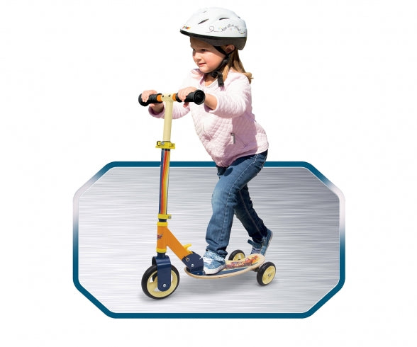 SMOBY CARS 3W FOLDABLE WOODEN SCOOTER