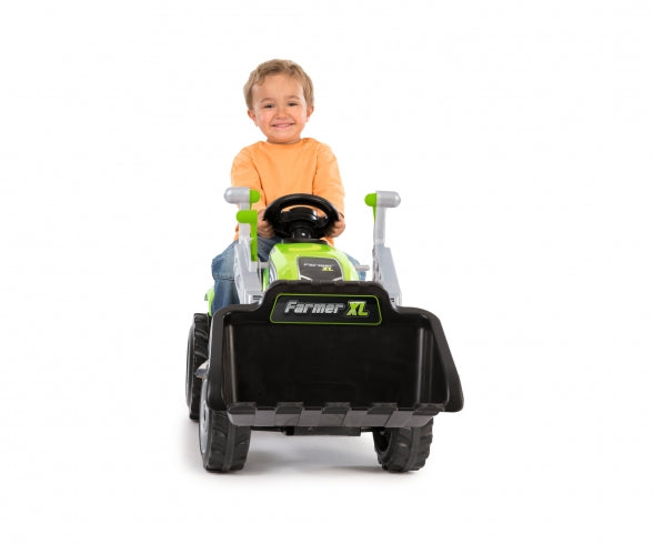 SMOBY Farmer Max Green Tractor + Trailer