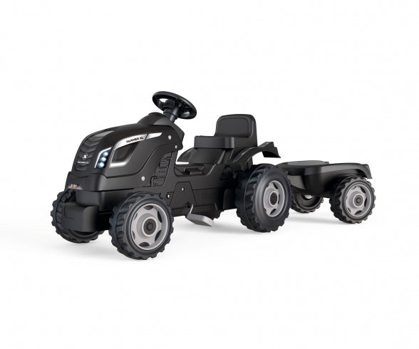 SMOBY Smoby Farmer XL Black tractor + trailer