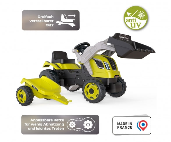 SMOBY Farmer Max Tractor + Trailer