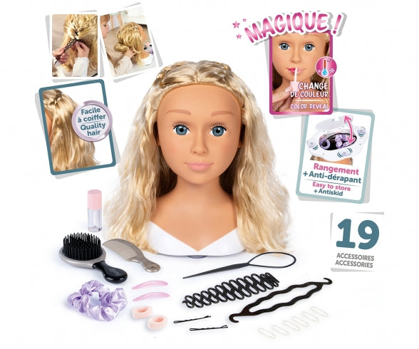 SMOBY My Beauty Blonde Styling Head