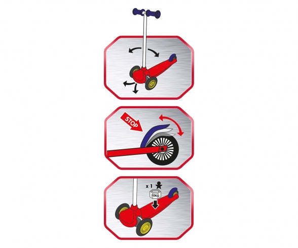 SMOBY Cars 3W Twist Scooter