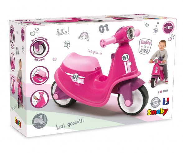 SMOBY Scooter Ride-On Pink