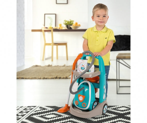 SMOBY Cleaning Trolley + Vacuum Cleaner