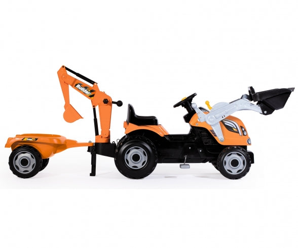 SMOBY Builder Max Tractor + Trailer