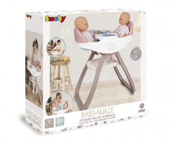 SMOBY Smoby Baby Nurse Twin Higchair