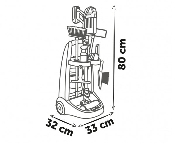 SMOBY Smoby Rowenta trolley + vacuum cleaner
