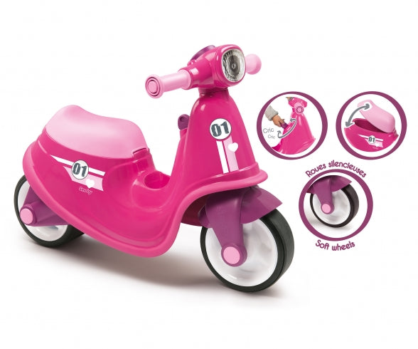 SMOBY Scooter Ride-On Pink